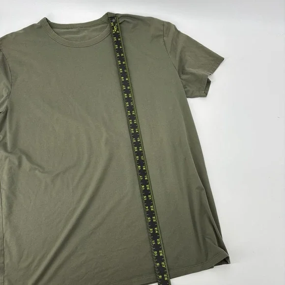 Lululemon All Yours Short Sleeve T-shirt Mens Size Large Green Athletic READ! - Picture 3 of 6